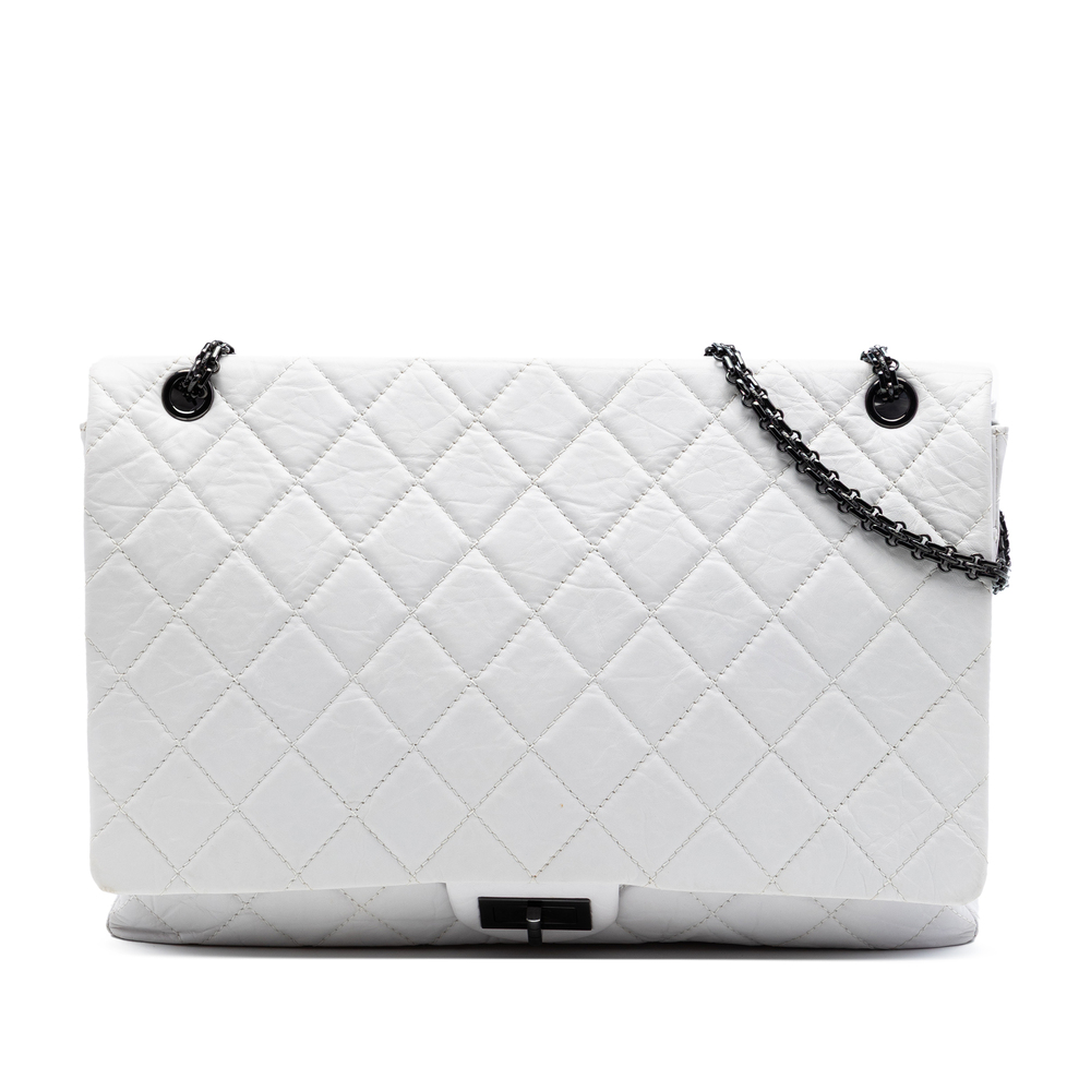 Pre-Loved Chanel Maxi Quilted Aged Calfskin Reissue 2.55 Single Flap